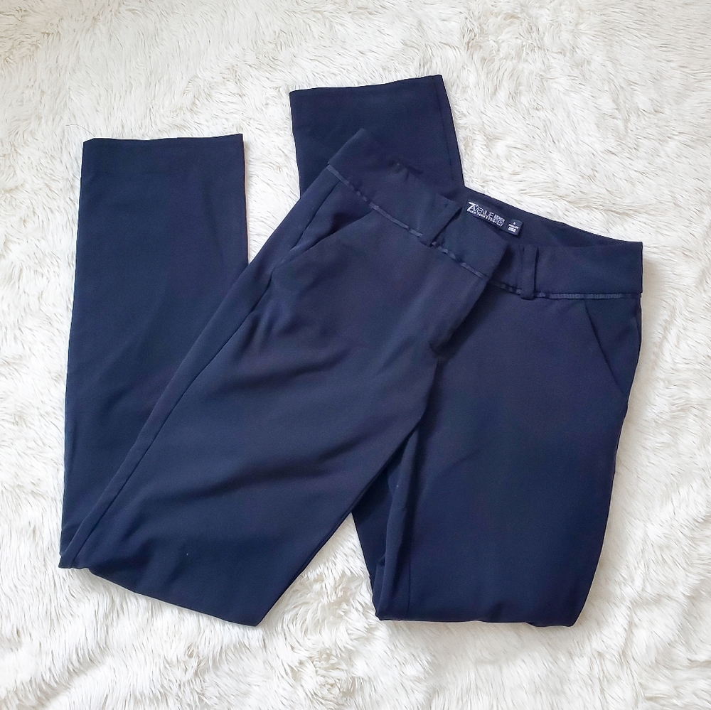 Straight Leg Black Slacks